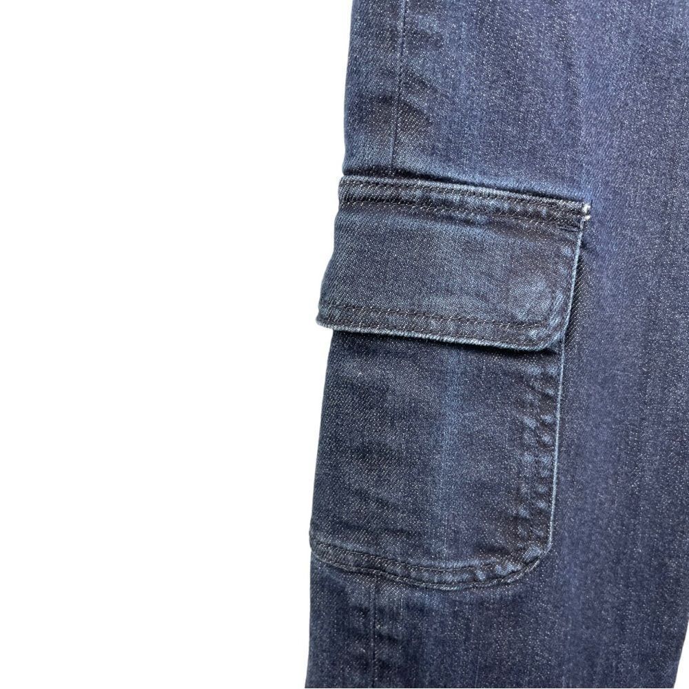 PATAGONIA Organic Cotton Stretch Slim Fit Midrise Indigo Cargo Jeans Size 25 - Picture 9 of 10